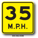 Speed Limit Advisory W13-1