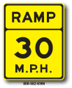 Ramp Speed Advisory W13-3