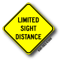 Limited Sight Distance W14-4