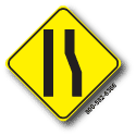 Right Lane Ends Symbol W4-2R