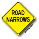 Road Narrows W5-1