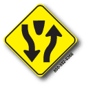 Divided Highway W6-1