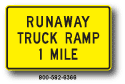 Runaway Truck Ramp Advance W7-4