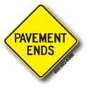 Pavement Ends W8-3