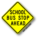 School Bus Stop Ahead S3-1