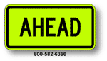 Ahead Placard W16-9