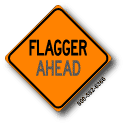 Flagger Ahead W20-7