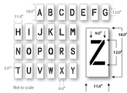 12 inch Letter Stencil Kit
