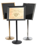 Single Pedestal Menu Display Stand