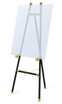 72 inch Black Baroque Decorative Easel