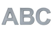 Arial Bold Plastic Building Sign Letters