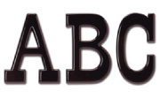 Barnum Plastic Building Sign Letters