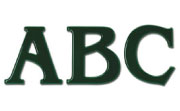 Benguiat Plastic Building Sign Letters