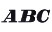 Bodoni Italic Plastic Building Sign Letters