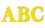 Caslon Adbold Plastic Building Sign Letters