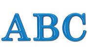 Century Schoolbook Bold  Plastic Building Sign Letters