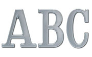 Consort Condensed Plastic Building Sign Letters
