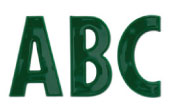 Futura Condensed Plastic Building Sign Letters