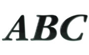 Garamond Bold Italic Plastic Building Sign Letters