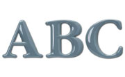 Garamond Bold Round Plastic Building Sign Letters