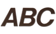 Helvetica Medium Italic Plastic Building Sign Letters