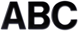 36 inch Helvetica Plastic Building Letter