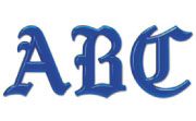 Old English  Plastic Building Sign Letters