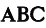 Roman Classic Plastic Building Sign Letters