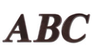 Times Bold Italic Plastic Building Sign Letters