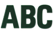 Univers 67 Plastic Building Sign Letters