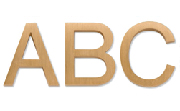 Arial Cast Metal Sign Letters