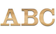 Clarendon Medium Cast Metal Sign Letters