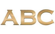 Copperplate Cast Metal Sign Letters