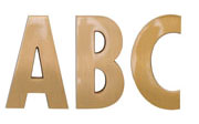 Futura Condensed Cast Metal Sign Letters