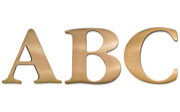 Garamond Bold Cast Metal Sign Letters