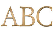 Garamond Regular Cast Metal Sign Letters
