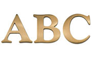 Goudy Extra Bold Cast Metal Sign Letters