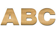Helvetica Bold Cast Metal Sign Letters