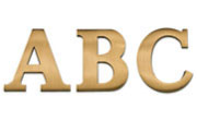 Roman Cast Metal Sign Letters