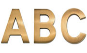 Standard Block Cast Metal Sign Letters
