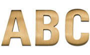 Univers 67 Cast Metal Sign Letters
