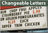 changeable sign letters