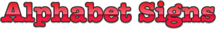 alphabet signs