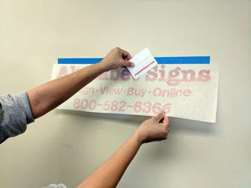 install step four squeegee decal