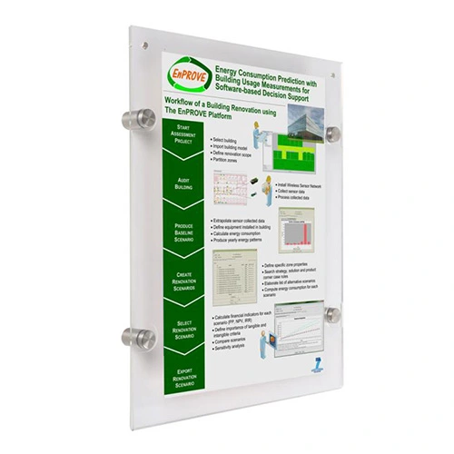 poster sign holder clear for walls