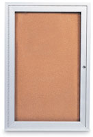 30 x 36 Lighted Enclosed Bulletin Board, One Door Lockable