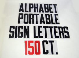 Sams Club Portable Sign Letters & Numbers, 150 Piece Kit