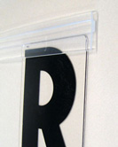 Set of 10 Sign Letter Track for Rigid Letters - 8 Ft Dual