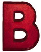 6 inch Theater Marquee Letters, Angled Slots on Sides for Track, Pebbled Face