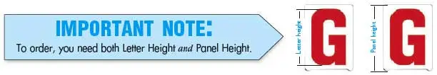 how to measure pronto gemini letter height